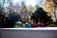 Solfeggio Pearls Chakra Color Handle Bowls - Perfect Pitch Pure Quartz Crystal, Bio-field, Sound Vibration