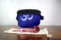 432 Hz Om Printed Heart Chakra 8” Crystal Singing Bowl and Soul Purpose Tuning Fork w/ Bag Bundle, Cushion, Mallet, Striker, Carry Case
