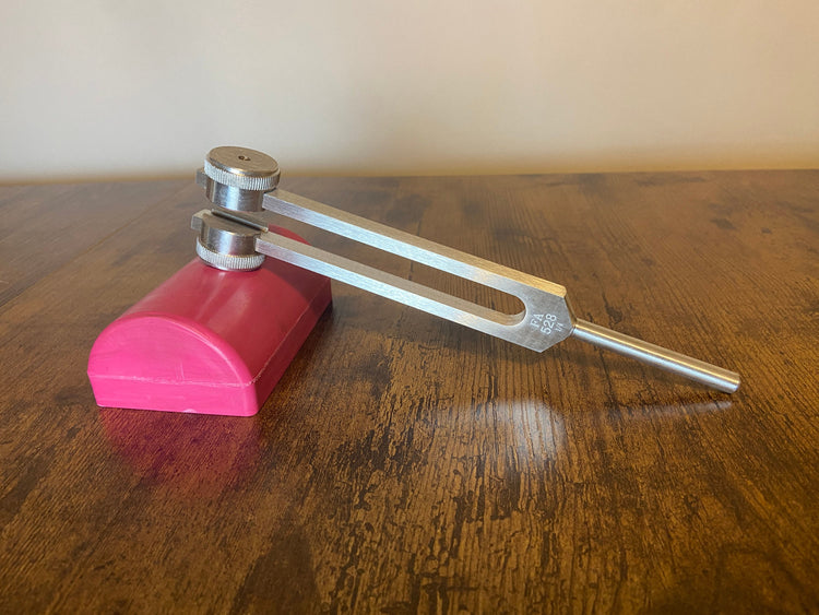 528 Hz Green Weighted Solfeggio Tuning Fork For Vibration, Extended Resonance, Bio-field, Sound Vibration