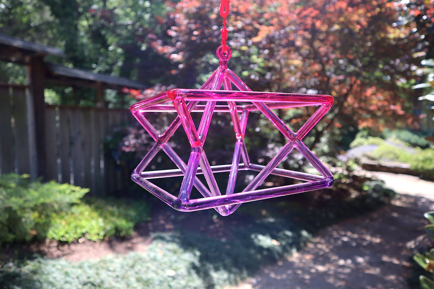 8" Multi-Color Merkabas - Sound Vibration - Musical Instrument With Crystal Striker And Padded Carry Case