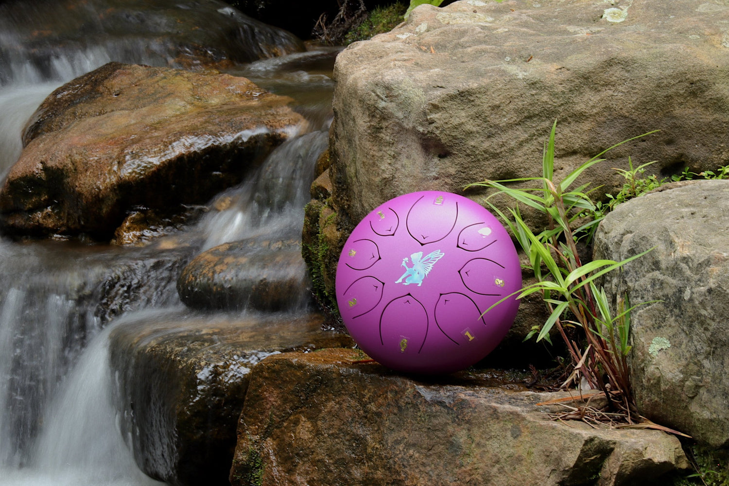 Fairy Fusion - 8" Steel Tongue Drum - F Key - Playfulness and Connection with Nature, Shamanic Drum, Ethereal Drum Vibration, Tank Drum