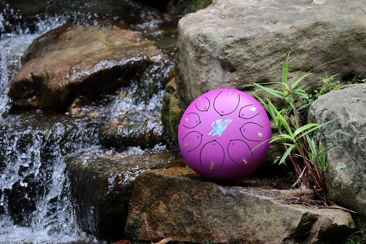 Fairy Fusion - 8" Steel Tongue Drum - F Key - Playfulness and Connection with Nature, Shamanic Drum, Ethereal Drum Vibration, Tank Drum