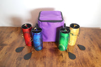 Melody Chimes with Protective Carry Case - 4pc Color Chimes Set with Case - Accessory, Windbell Chimes, Sound Vibration