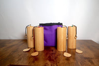 Melody Chimes with Protective Carry Case - 4pc Set of Chimes with Case - Accessory for Windbell Chimes, Sound Vibration