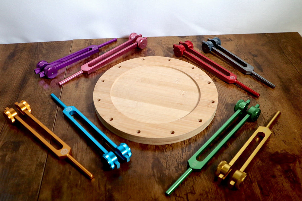 12pc Add-on Holder - Pairs with 10pc Holder - Professionally Crafted Tuning Fork Holder, Sound Vibration