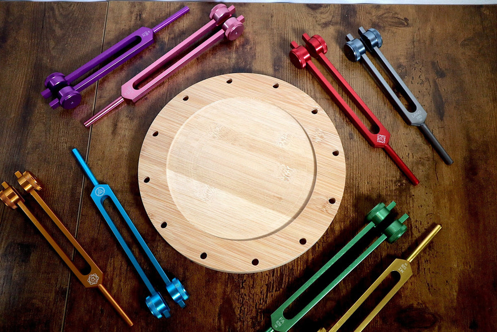 12pc Add-on Holder - Pairs with 10pc Holder - Professionally Crafted Tuning Fork Holder, Sound Vibration