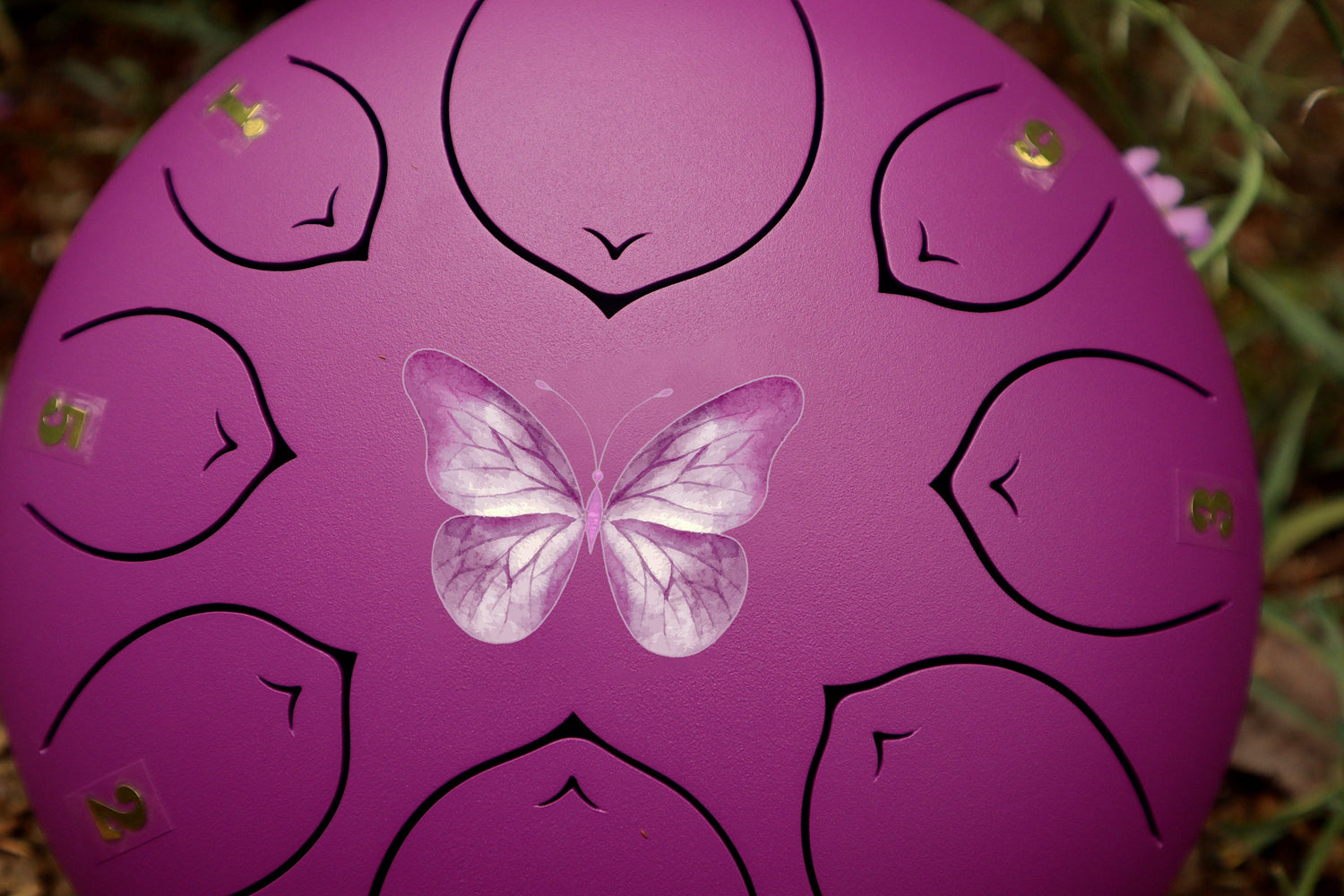 Rebirth 8" Steel Tongue Drum - Purple F Key - Symbol of Rebirth and Transformation, Shamanic Drum, Ethereal Drum Vibration, Tank Drum