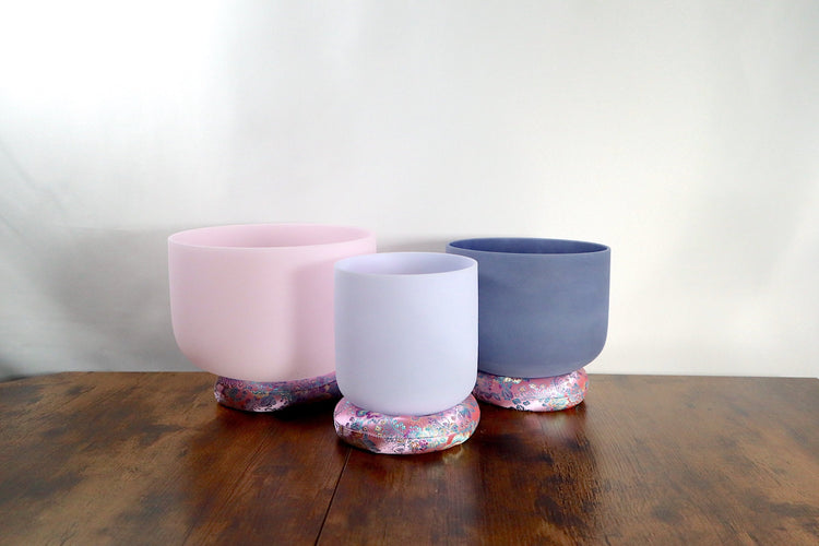 3pc Set - Citrine, Morganite, Amethyst Gemstone Infused - Perfect Pitch 432Hz - Carry Case - Sound Vibration, Biofield