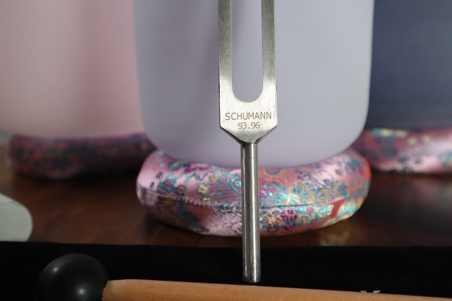 3pc Set - Morganite, Amethyst, Sapphire Gemstone Infused - Perfect Pitch 432Hz - Tuning Fork - Carry Case - Sound Vibration, Biofield