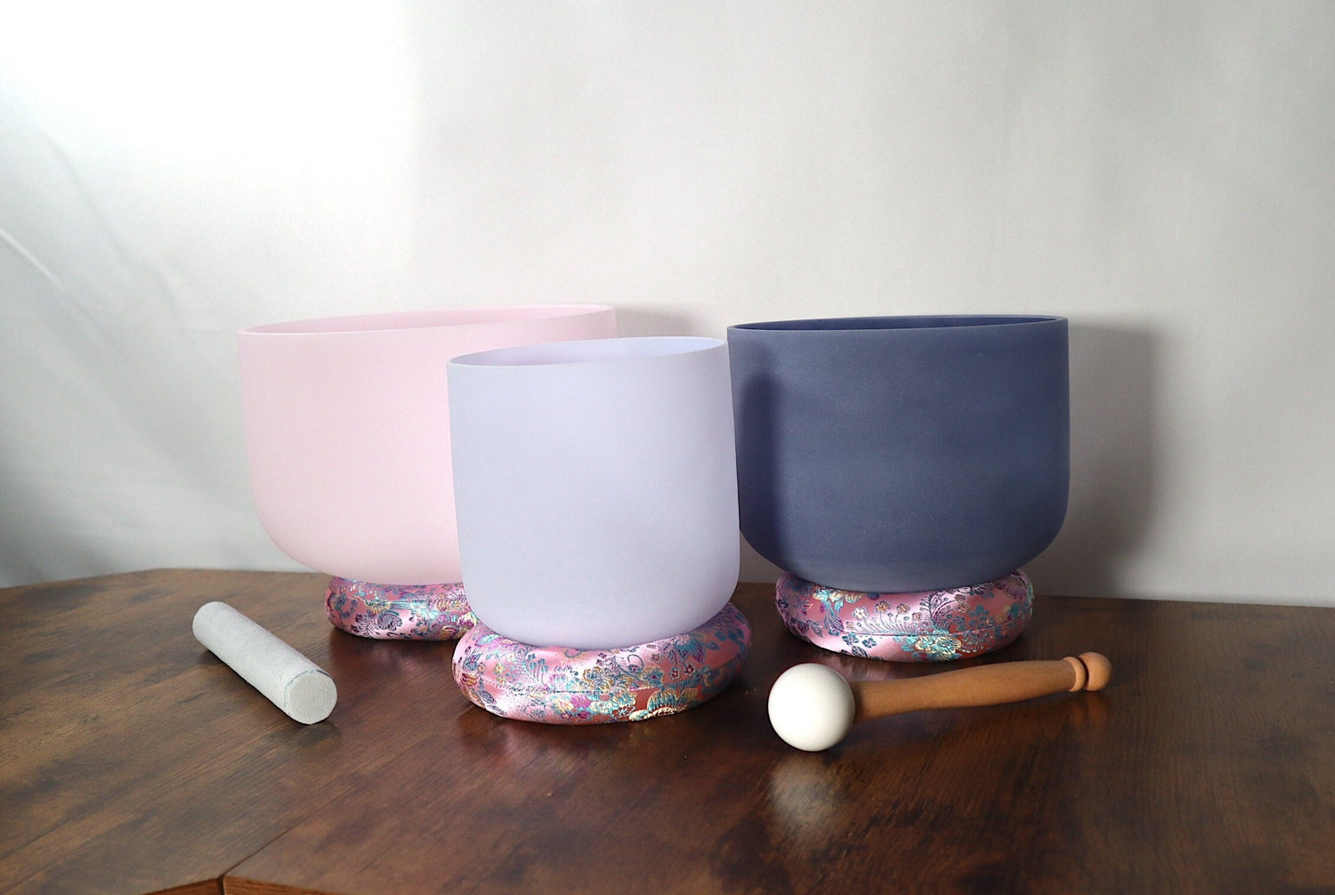 3pc Set - Morganite, Amethyst, Sapphire Gemstone Infused - Perfect Pitch 432Hz - Tuning Fork - Carry Case - Sound Vibration, Biofield