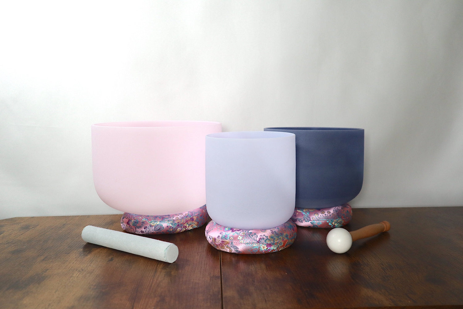 3pc Set - Citrine, Morganite, Amethyst Gemstone Infused - Perfect Pitch 432Hz - Carry Case - Sound Vibration, Biofield