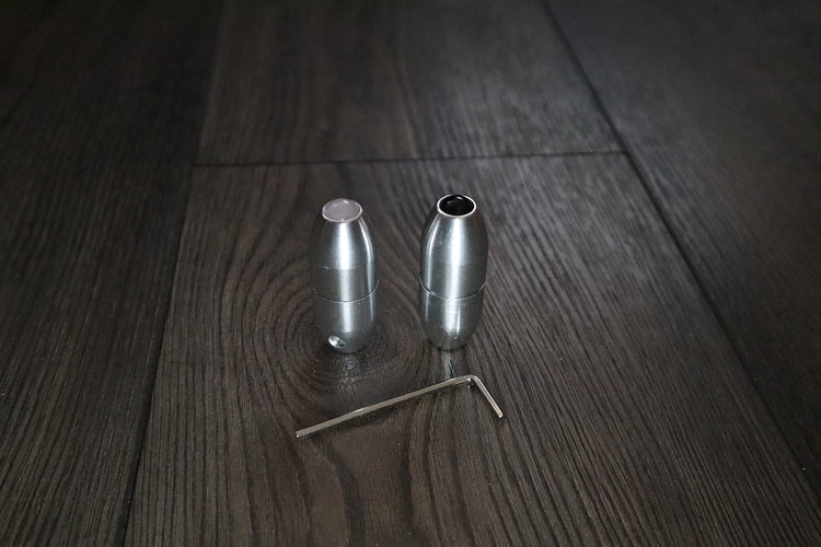 432 Hz and 528 Hz Silver Weighted Solfeggio Set Best Tuning Forks for Vibration - Attenuator Handle Extensions with 10mm Crystal