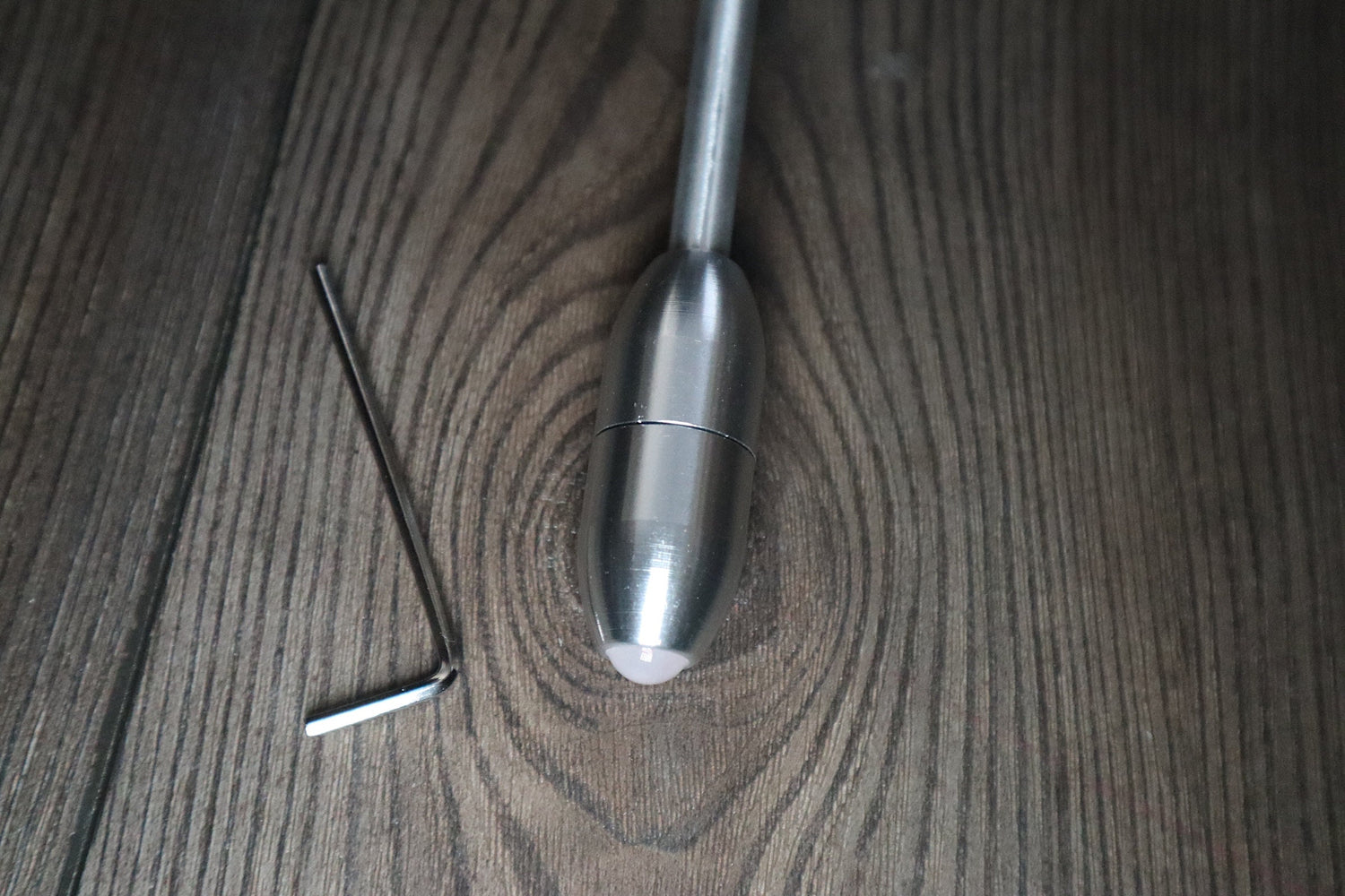 OM Silver Weighted Tuning Fork For Vibration - 136.10 OM Vibration, Sound Vibration - Attenuator Handle Extender with 10mm Crystal