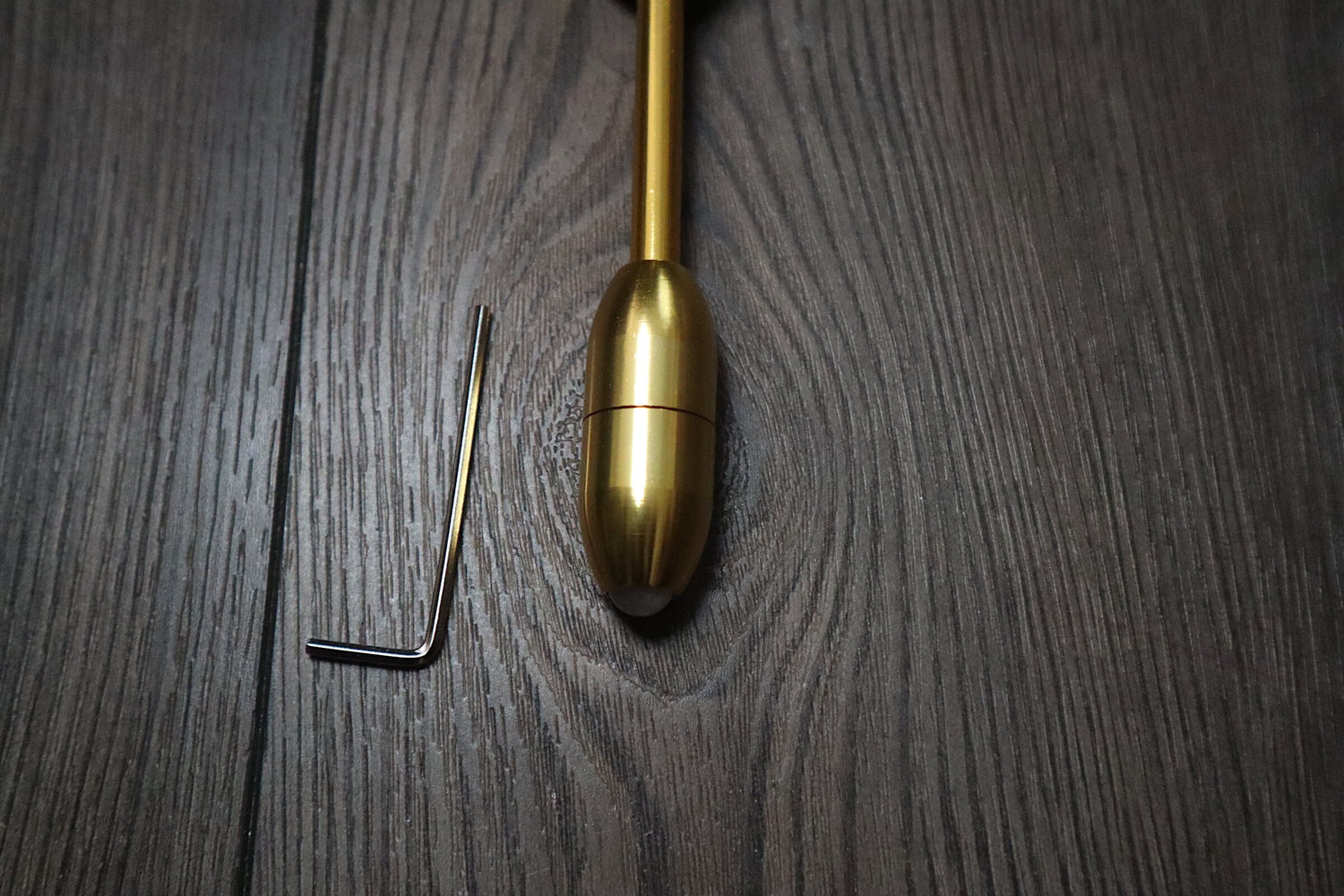 Gold Finish 174 Hz and 528 Hz Solfeggio Set Best Tuning Forks for Vibration - Attenuator Handle Extender with 10mm Crystal