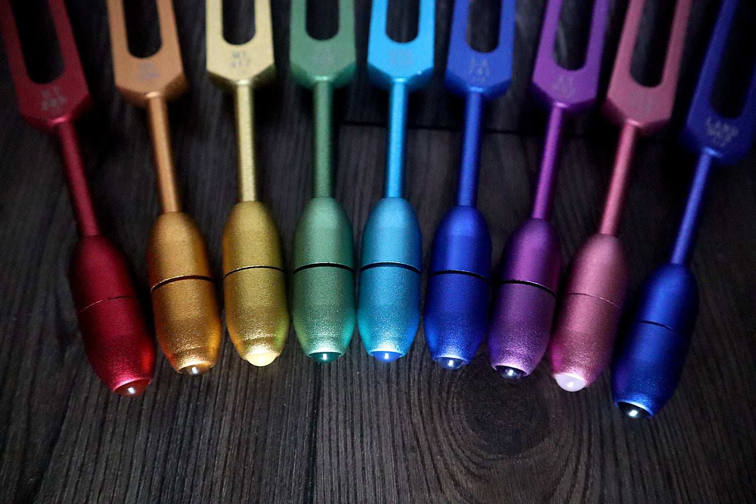 Myriad Melodies' Professionally Tuned .25 9pc Solfeggio - Weighted Set Of All 9 Solfeggio Frequencies Best Tuning Forks For - Biofield