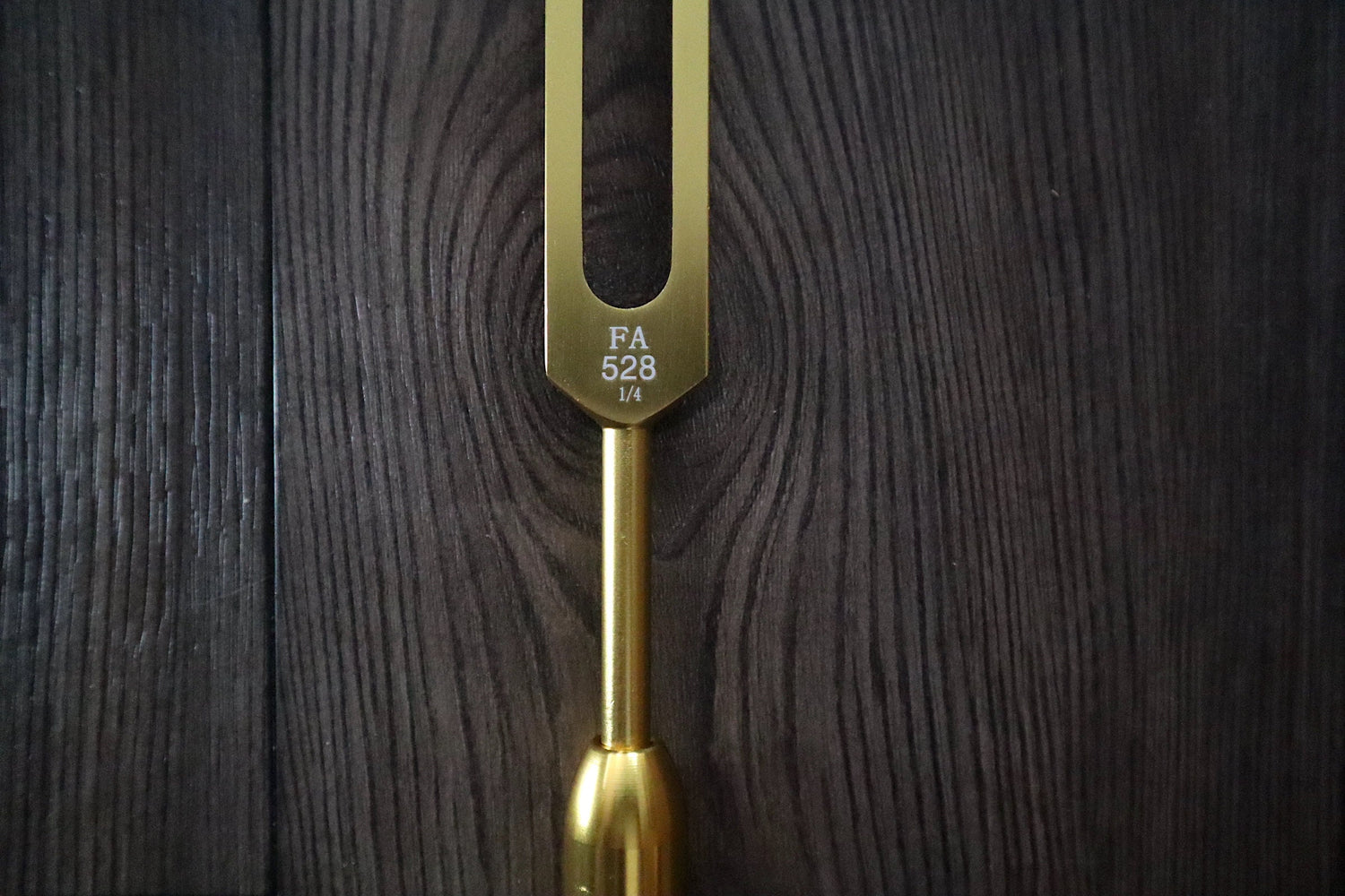 528 Hz Solfeggio Tuning Fork with Attenuator Extender - 10mm Crystal Attenuator - Lower Octave 528 Hz, Hematite, Black Onyx, Rose Quartz