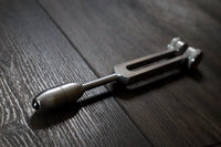 128 Hz OTTO Tuning Fork with Attenuator Extender - Custom 10mm Crystal Attenuator Handle - Earthing - Hematite, Black Onyx, Rose Quartz