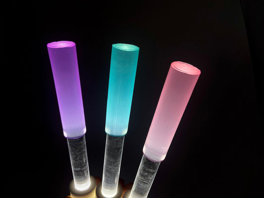 Pastel Acrylic Striker - Lights up for Sound Baths and Performances - Select a Color to Match Your Singing Bowl!