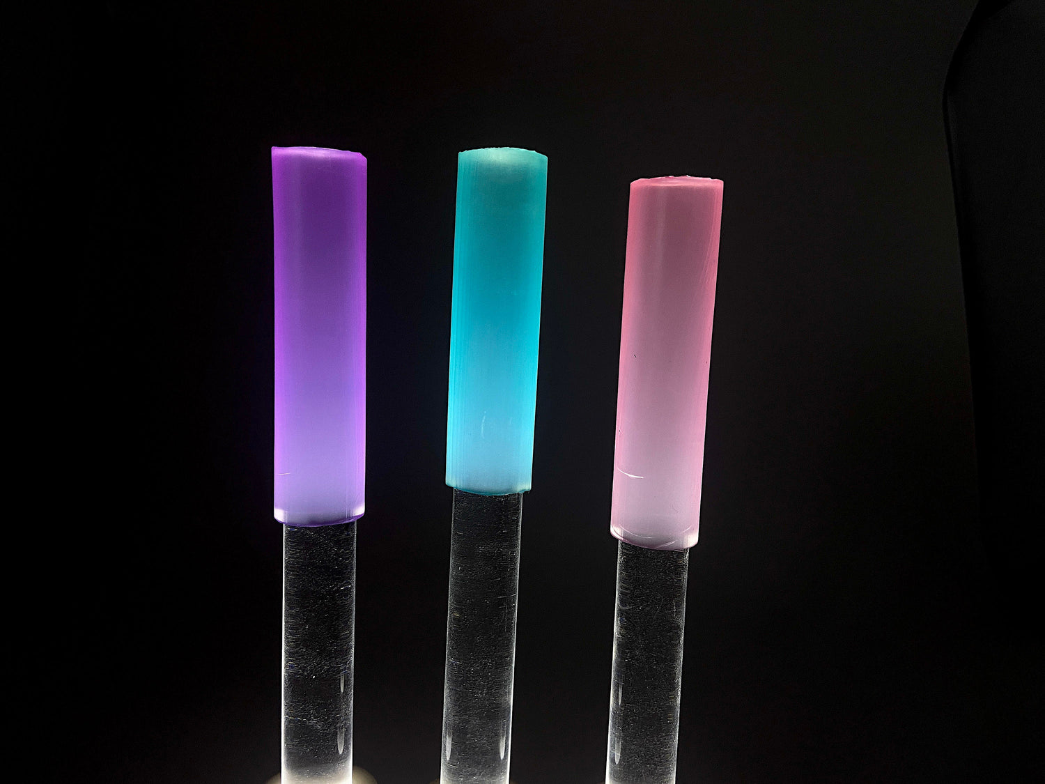 Pastel Acrylic Striker - Lights up for Sound Baths and Performances - Select a Color to Match Your Singing Bowl!