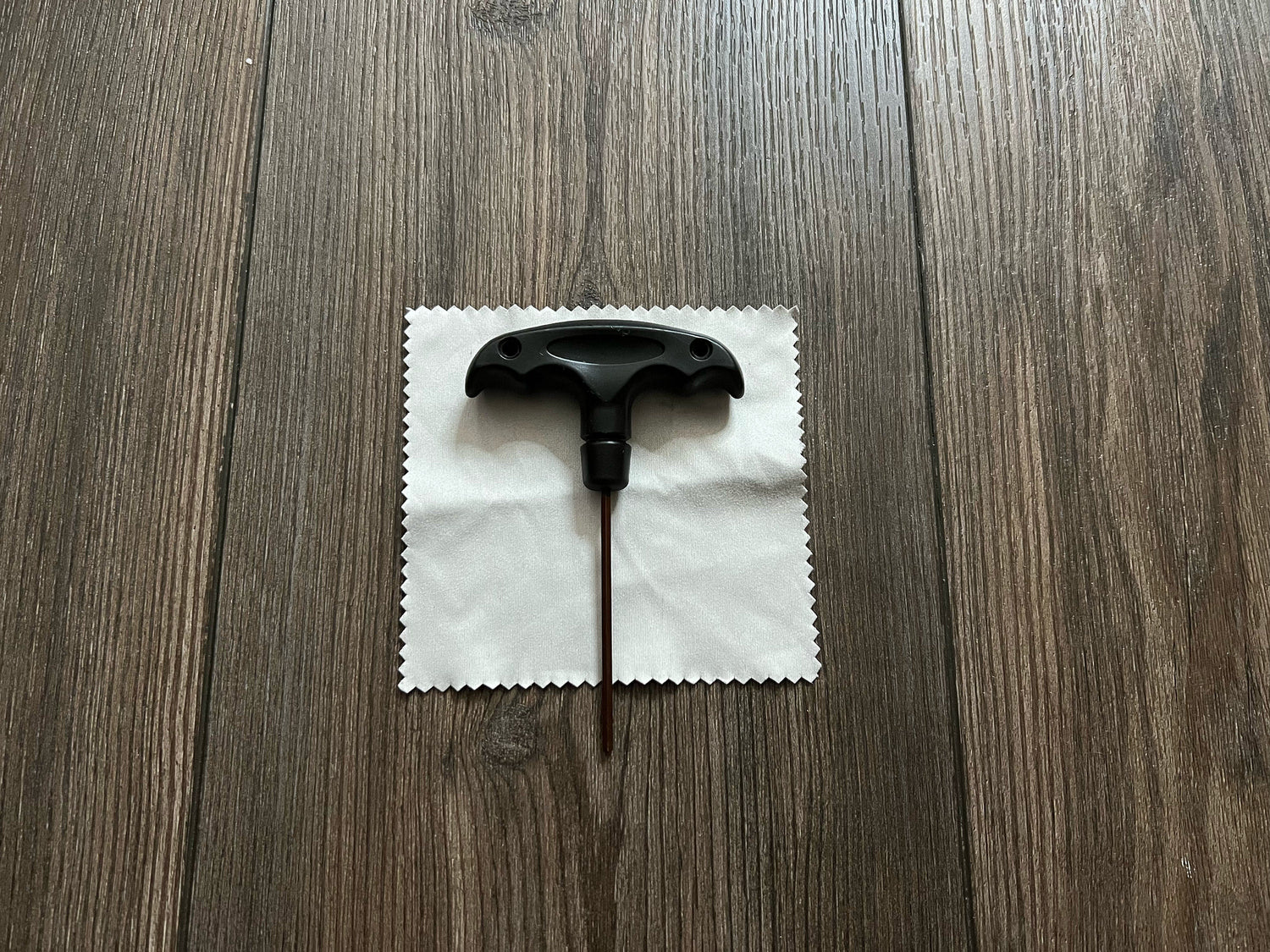 Allen Wrench with Handle and Microfiber Towel - Accessory for Tuning Fork Attenuators
