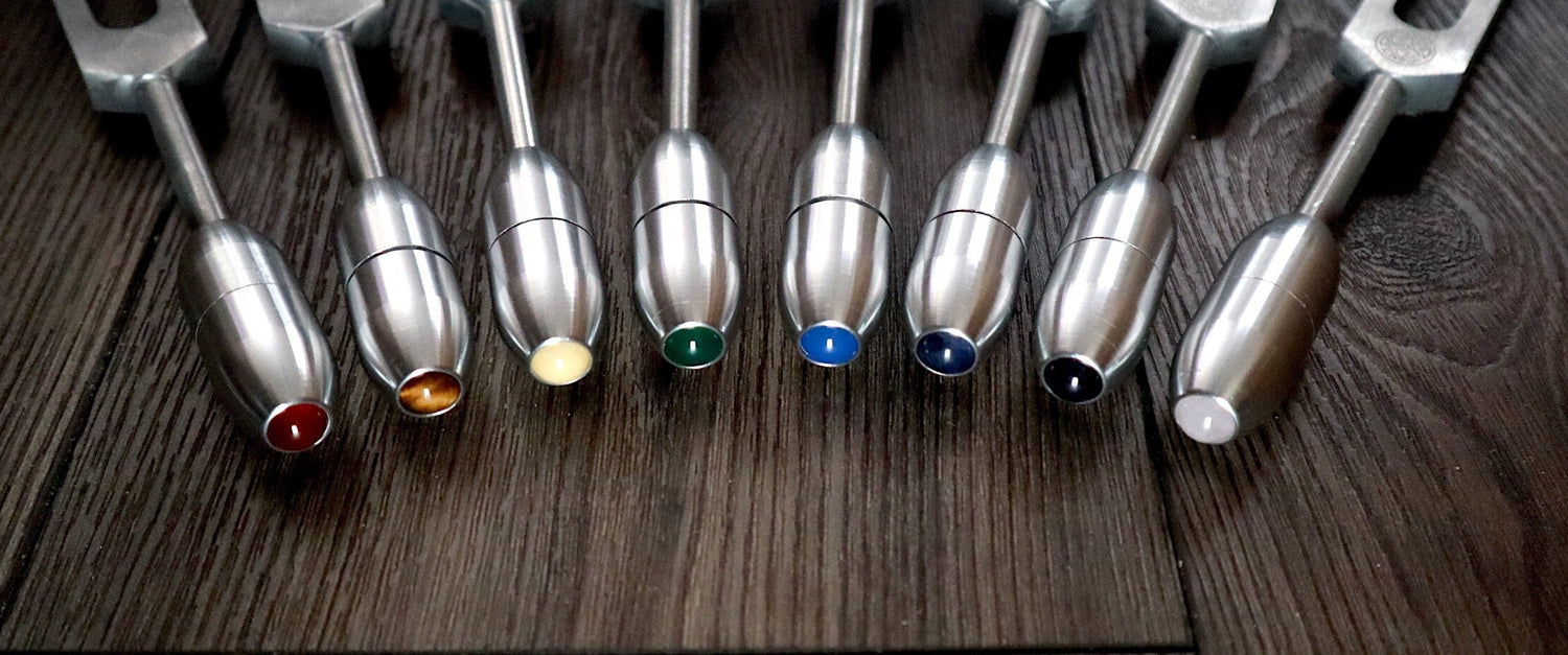 9pc Unweighted Set Of All 9 Solfeggio Frequencies - Silver, Bio-field, Sound Vibration