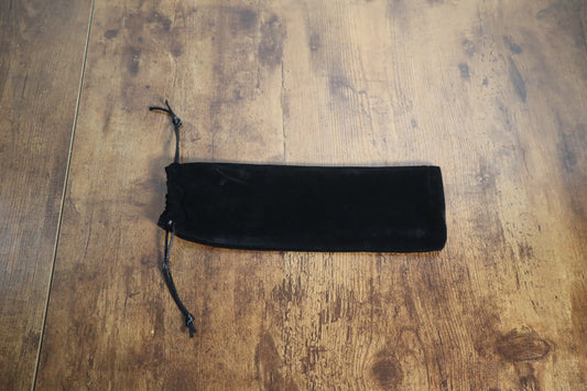 Tuning Fork Carry Bag - Black Drawstring Pouch for Tuning Forks