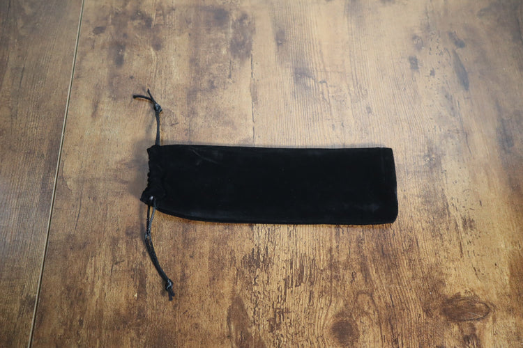 Tuning Fork Carry Bag - Black Drawstring Pouch for Tuning Forks