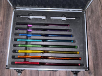 Ultra Smooth 8pc Crystal Tuning Fork - Long Lasting Resonance - 16mm - Metal Carry Case - Crystal Vibration, Premium Offering to Clients