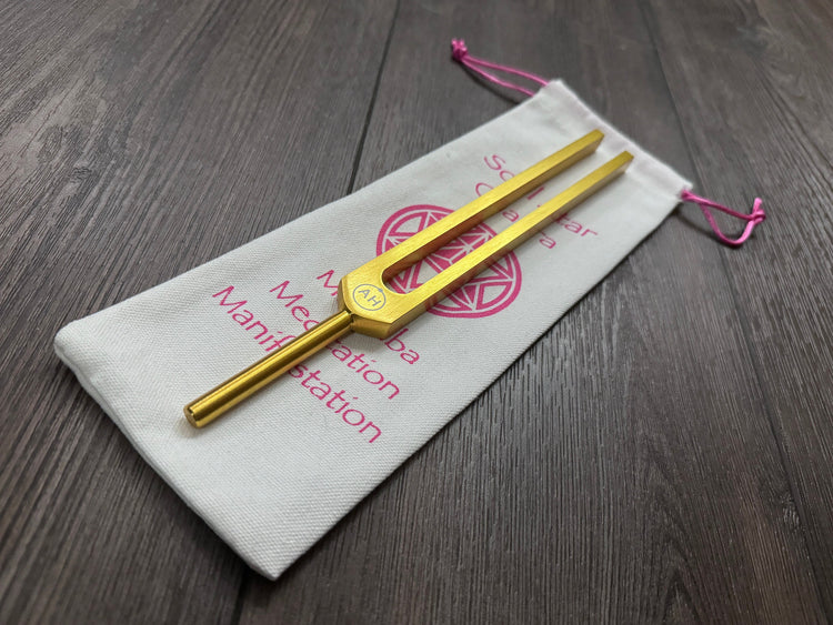 174 Hz Solfeggio Unweighted Tuning Fork For Vibration - Attenuator Extender - Massage, Acupressure, Sound Vibration