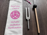 1074 Hz Solfeggio Unweighted Tuning Fork For Vibration - Soul Star Drawstring Pouch - Attenuator Extender - Massage, Acupressure, Biofield