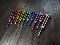 Myriad Melodies' 10pc Attenuator Multicolor Bead Attachment Set for Tuning Forks - Massage, Acupressure, Sound Vibration