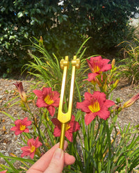 174 Hz Tuning Fork - Carry Bag and Striker, Sound Vibration, Energy Vibration - Attenuator Handle Extender with 10mm Crystal - Biofield