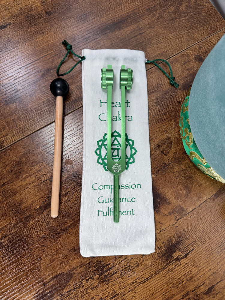 Amazonite, Lapis Lazuli, Fluorite Gemstone Infused with Chakra Tuning Fork - 432Hz - C-Note, Cushion, Carry Case