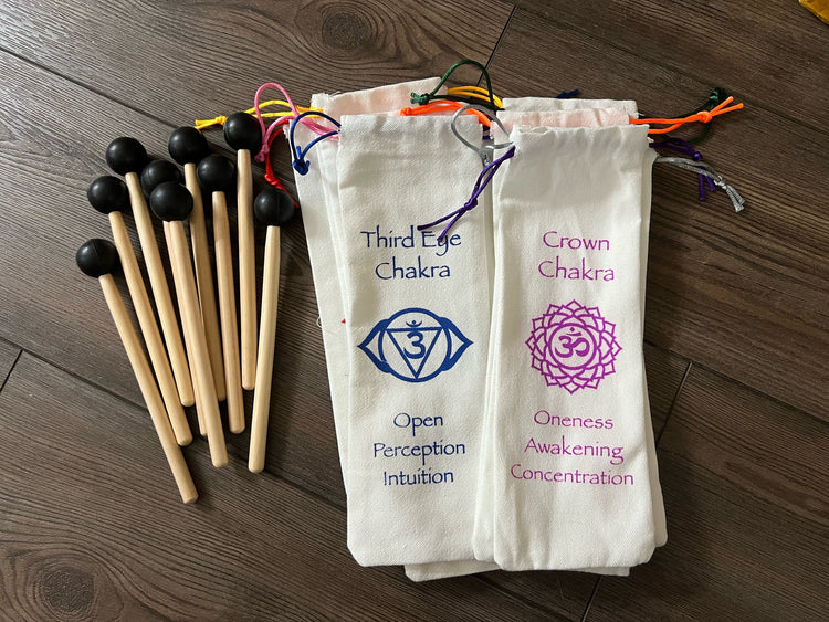 Myriad Melodies' Professionally Tuned .25 9pc Solfeggio - Weighted Set Of All 9 Solfeggio Frequencies Best Tuning Forks For - Biofield