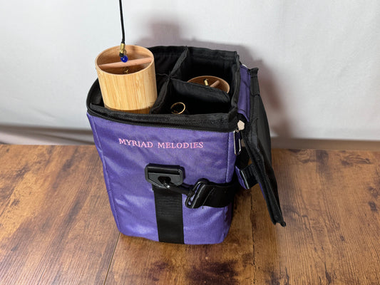Myriad Melodies' Padded Case for Chimes - Premium Padded Case - Padded Walls for Protection - One Size Fits All - Wind Chimes