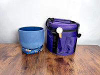 Amazonite, Lapis Lazuli, Fluorite Gemstone Infused Crystal Singing Bowl - 432Hz - C-Note - Mallet, Cushion, Carry Case