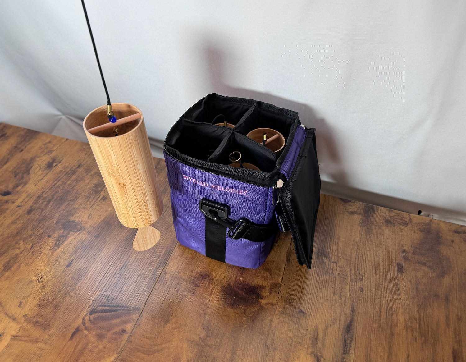 Myriad Melodies' Padded Case for Chimes - Premium Padded Case - Padded Walls for Protection - One Size Fits All - Wind Chimes