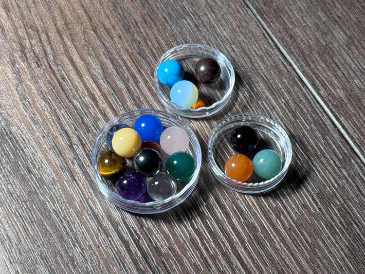 Gemstone Packs for Attenuator Handles - Customize Your Tuning Fork Attenuator for a Tailor Suited Approach - 10mm Crystal Collection Add-ons