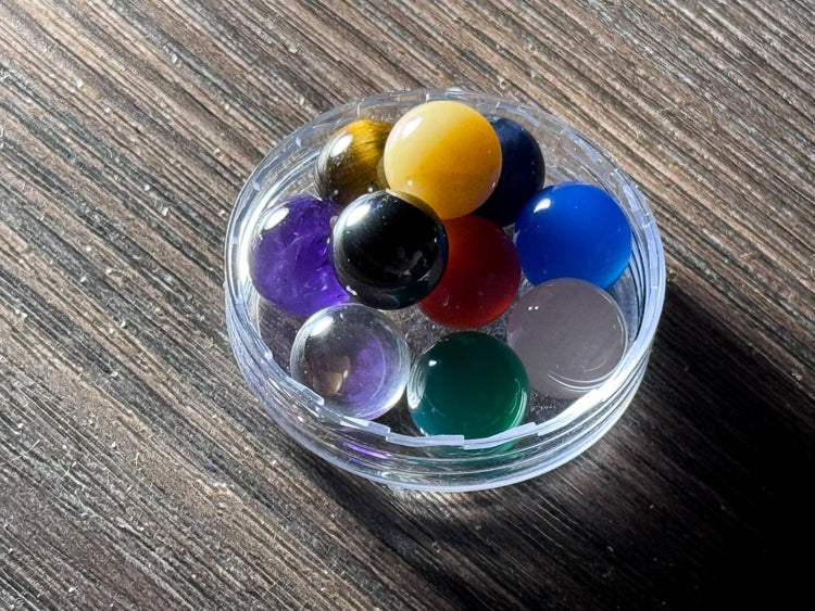 Gemstone Packs for Attenuator Handles - Customize Your Tuning Fork Attenuator for a Tailor Suited Approach - 10mm Crystal Collection Add-ons