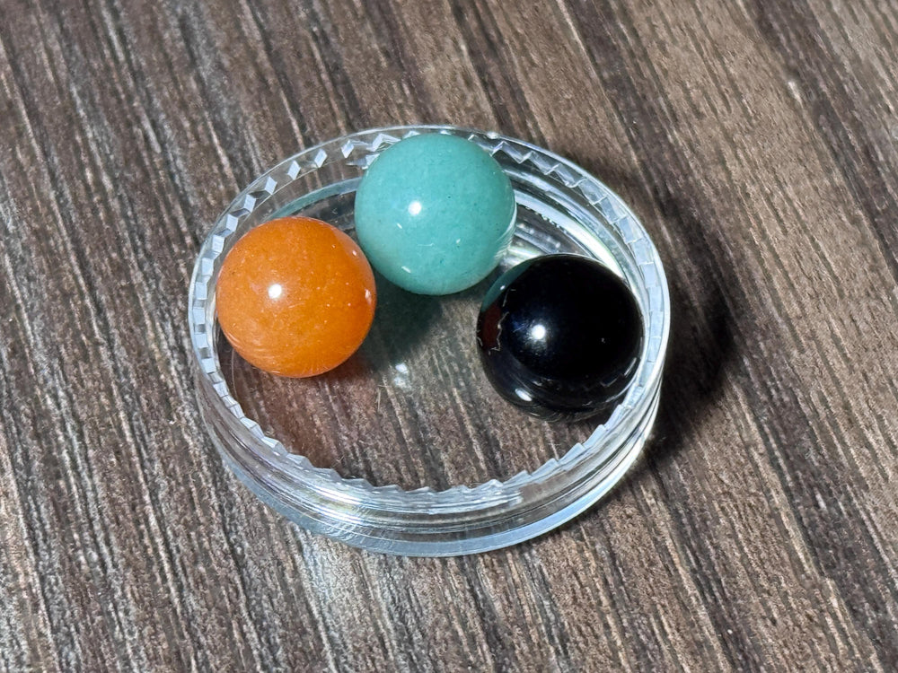 Gemstone Packs for Attenuator Handles - Customize Your Tuning Fork Attenuator for a Tailor Suited Approach - 10mm Crystal Collection Add-ons