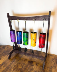 4pc or 5pc Walnut Stand for Melody Chimes