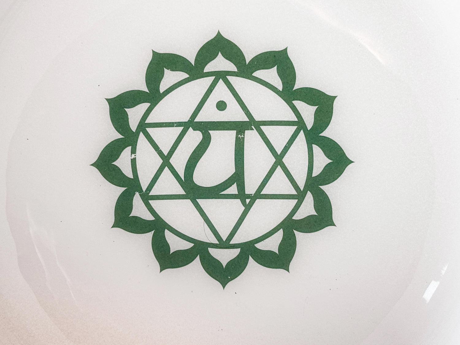 Myriad Melodies' 432Hz 9" Heart Chakra F Note - Chakra Printed Engram - Crystal Vibration, Biofield, Sound Vibration