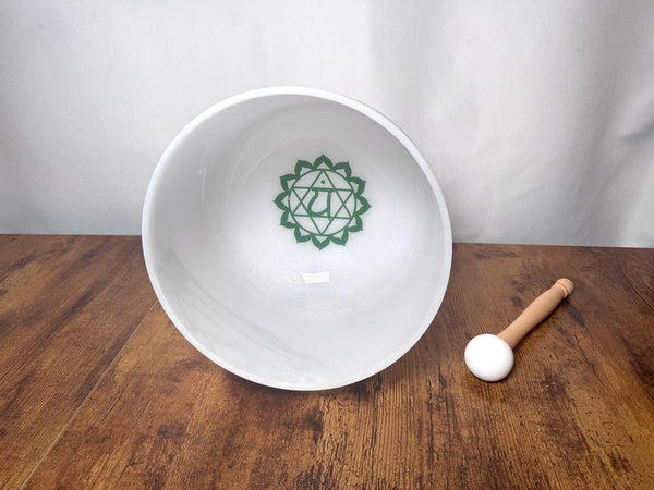 Myriad Melodies' 432Hz 9" Heart Chakra F Note - Chakra Printed Engram - Crystal Vibration, Biofield, Sound Vibration
