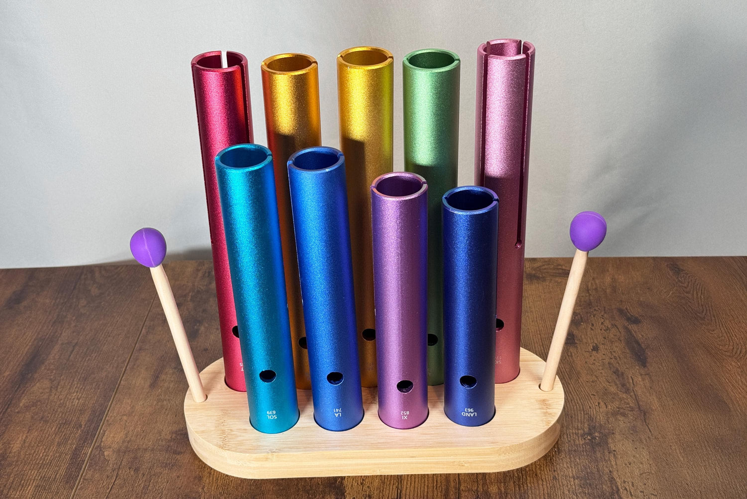 Solfeggio Tube Holder - 10pc Holder for Solfeggio Tubes - Professionally Crafted Holder, Beautiful Aesthetic, Accessory for Tubes, Vibration