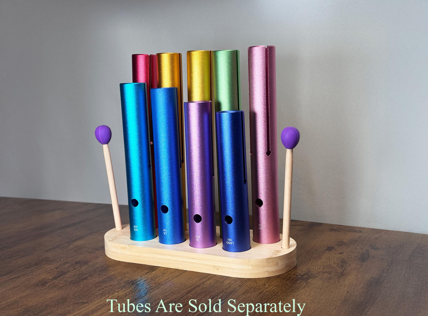 Solfeggio Tube Holder - 10pc Holder for Solfeggio Tubes - Professionally Crafted Holder, Beautiful Aesthetic, Accessory for Tubes, Vibration