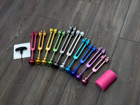 Myriad Melodies' Professionally Tuned .25 9pc Chakra Tuning Forks with 10pc Premium Weighted Boot Set - Biofield, Sound Vibration