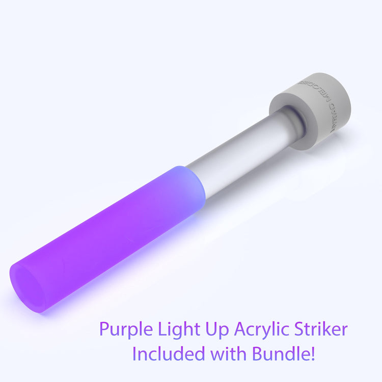 High Vibrational Crown Chakra 8" Crystal Singing Bowl 432Hz B-Note, Merkaba Soul Purpose Tuning Fork, Bag, Sound Vibration, Gift For Her