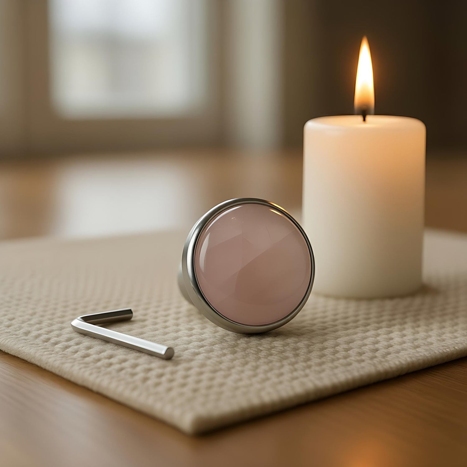 GemBoot Attenuator - Single, 2-Pack, 3-Pack - Rose Quartz, Amethyst - Cabochon, Massage, Biofield