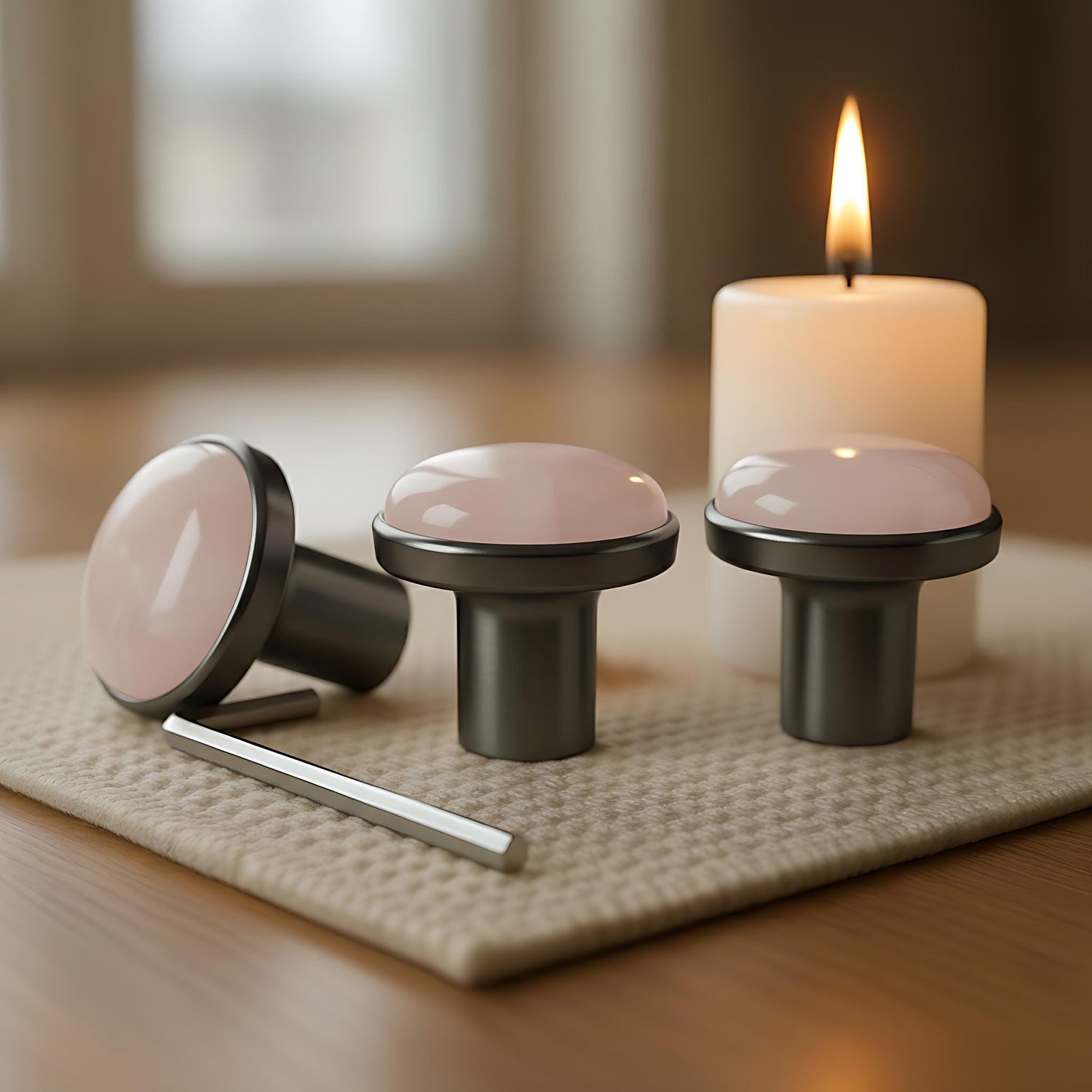 GemBoot Attenuator - Single, 2-Pack, 3-Pack - Rose Quartz, Amethyst - Cabochon, Massage, Biofield