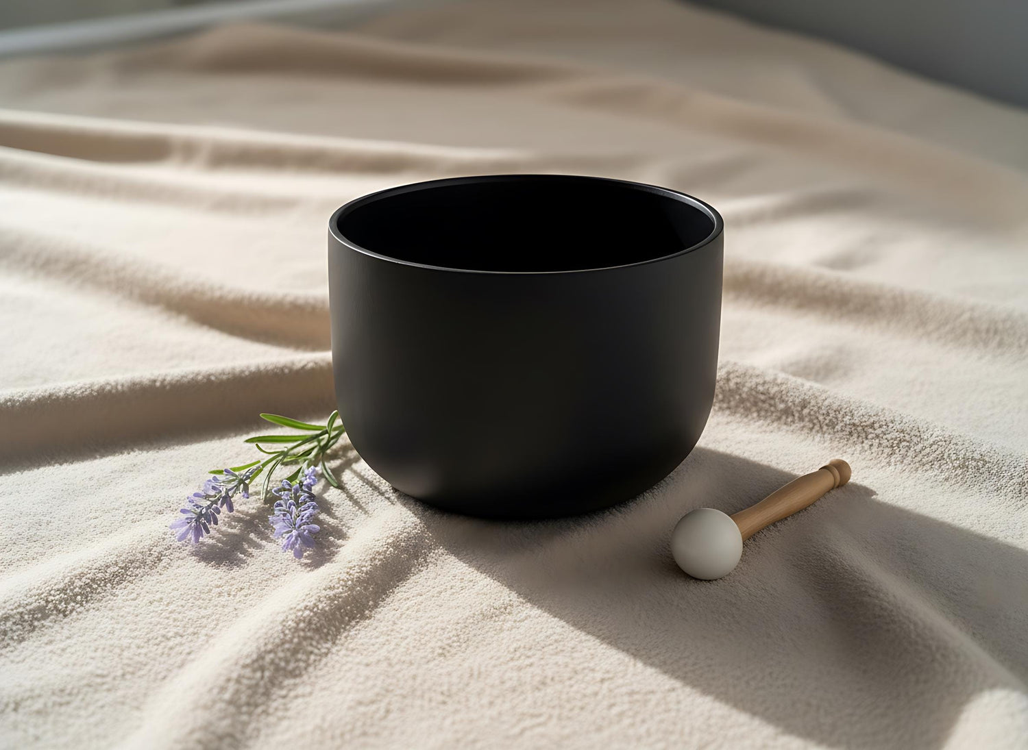 432hz 12" Gravity Bowl - C Note, Quartz Crystal Singing Bowl, Sound Vibration, Padded Carry Case, Striker, Mallet, and O-ring